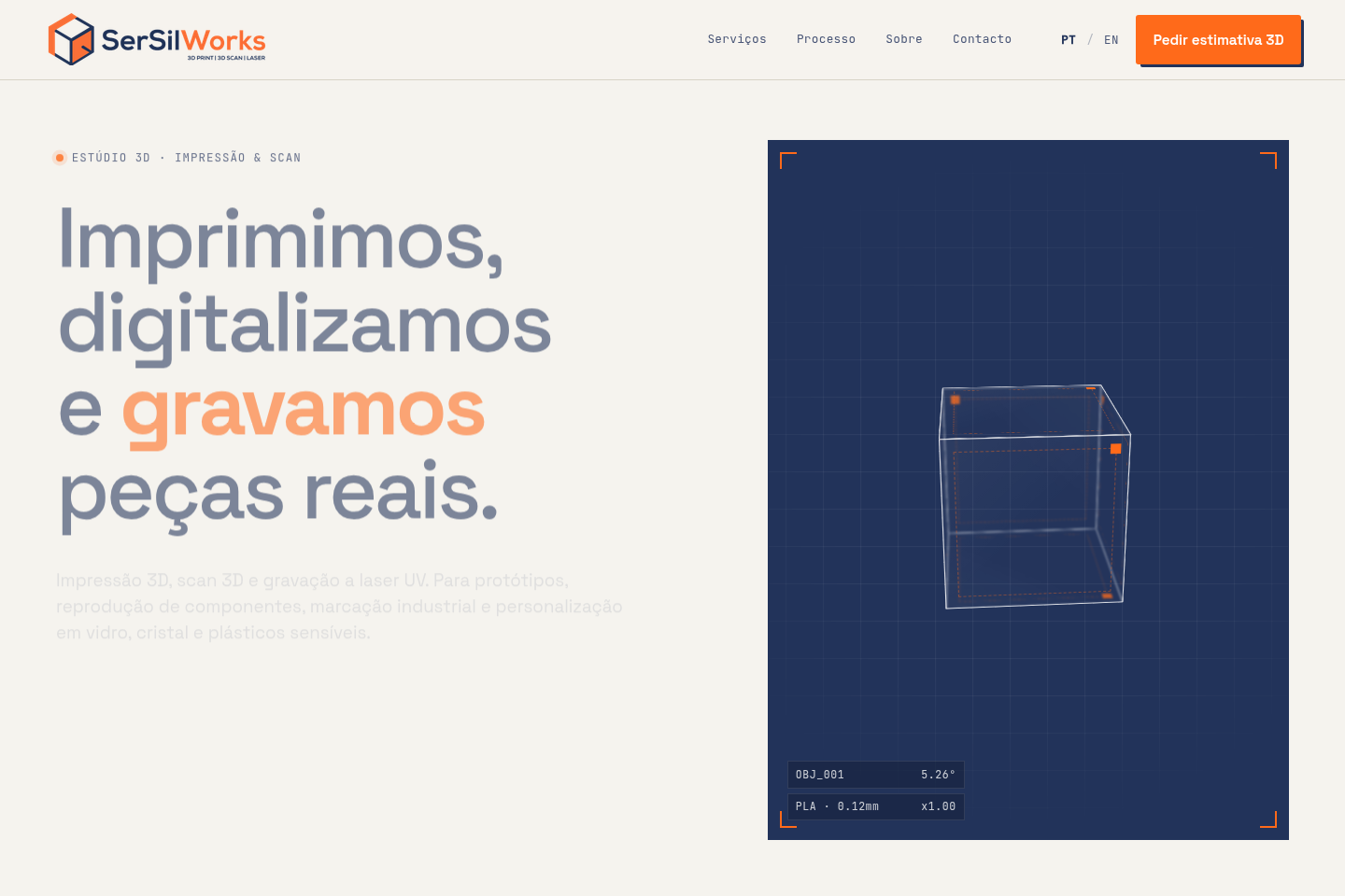 Homepage da SerSilWorks